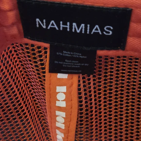 Nahmias Luxury Streetwear Sunburst Trucker Hat Orange Snapback NWT - Picture 3 of 3